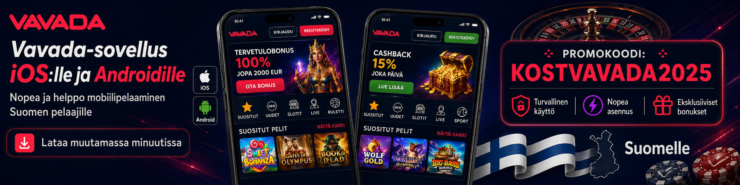 Vavada online-casinon mobiilisovellus